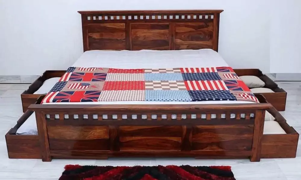 wooden bed new dhiman timber store rajpura